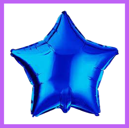 18" Deep Blue Foil Star Balloon FS13