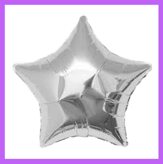 18" Silver Foil Star Balloon FS19