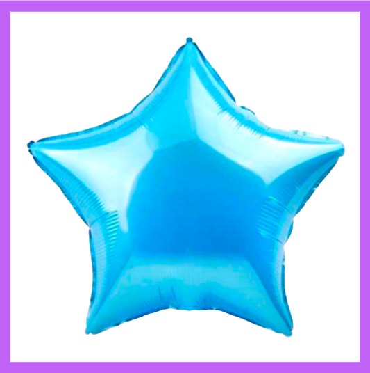 18" Blue Sky Foil Star Balloon FS17