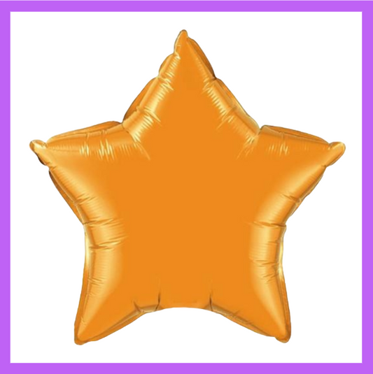 18" Orange Foil Star Balloon FS16