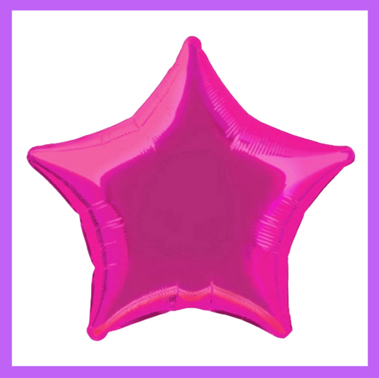 18" Rose Red Foil Star Balloon FS09