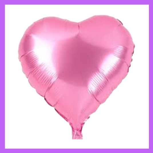 18" Pink Heart Foil Balloon FH14