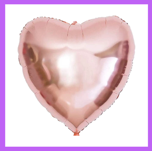 18" Rose Gold Heart Foil Balloon FH09