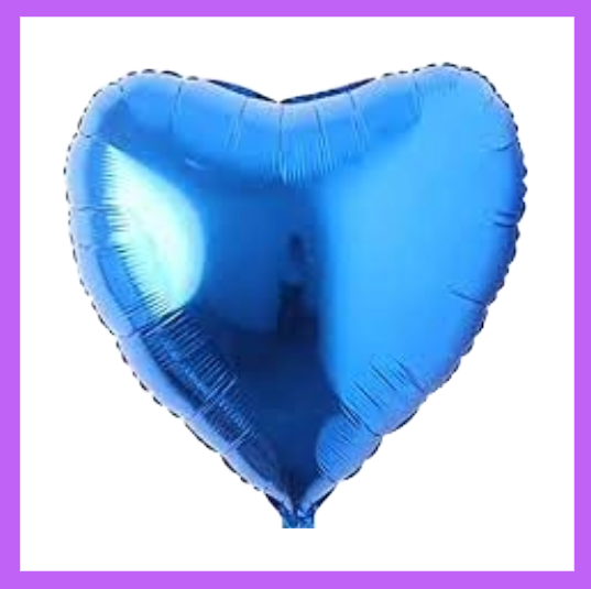 Blue Heart Foil Balloon FH11