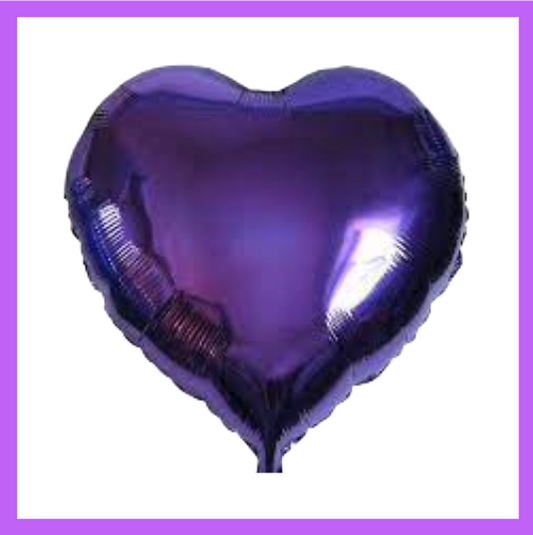 18" Purple Heart Foil Balloon FH04