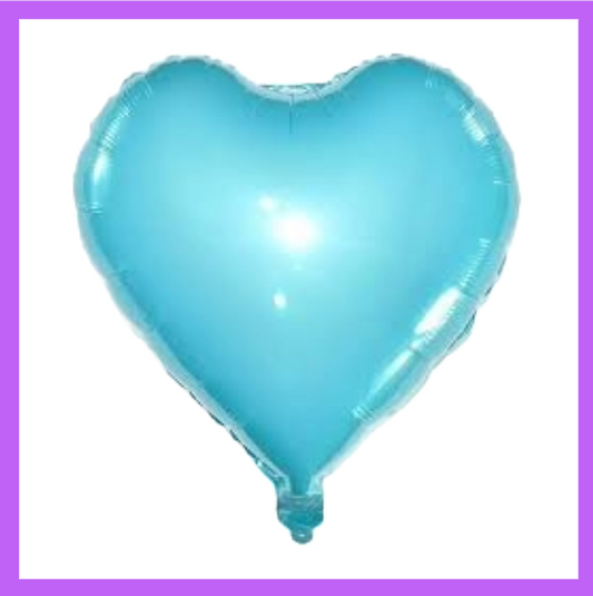 18" Tiffany Blue Heart Foil Balloon FH03