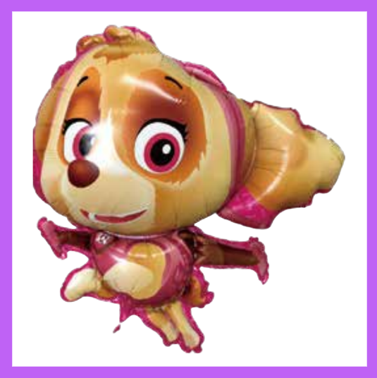 34x31 inch Kids Favorite Pink Hero Dog Foil Balloon SC15