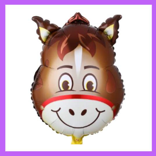 18x25 Inch Large Horse Farm Animal Foil Balloon SC110