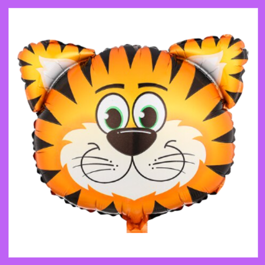 21x21 Inch large Tiger Safari Animal Foil Balloon SC106