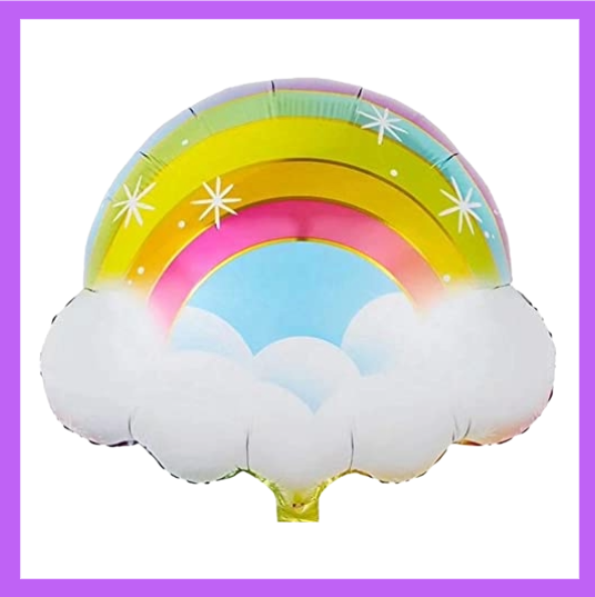 23X22 Inch Rainbow with Cloud Foil Balloon SC90