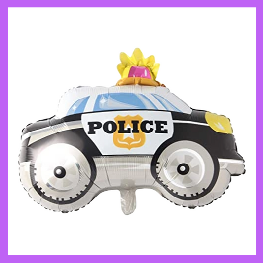 29x25 Large Police Car Foil Balloon SC119