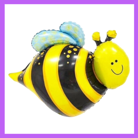 Large 25x21 Inch Foil Bee Balloon SC130