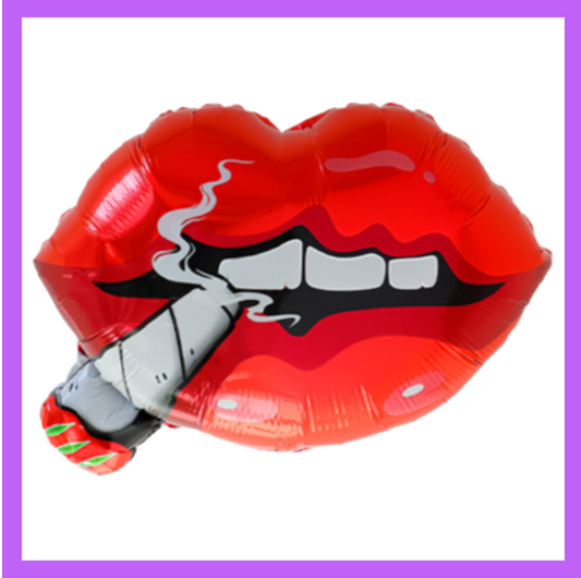 23x20 Inch Sexy Lips w/ Joint Foil Balloon SC162