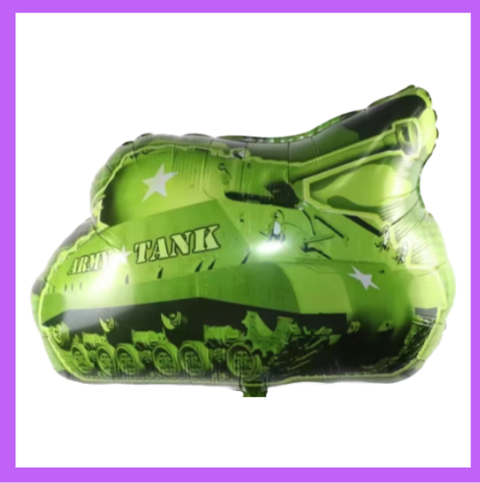 31x24 Army Tank Foil Balloon SC155