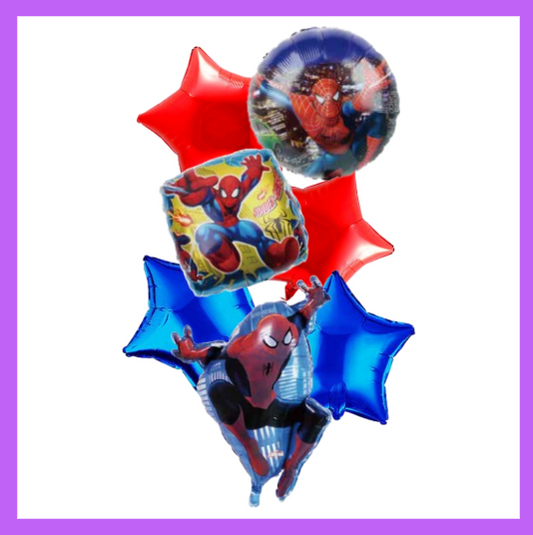 7 pcs set Spider Hero Bouquet BQ07