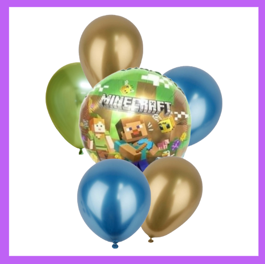 6 Pcs Building Game Balloon Bouquet BQ36