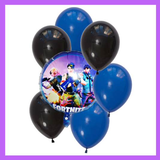 6 Pcs set Video Game Balloon Bouquet BQ33