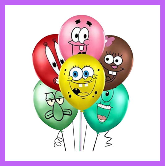 12-piece set Kids Cartoon Character and friends Balloon Bouquet BQ79