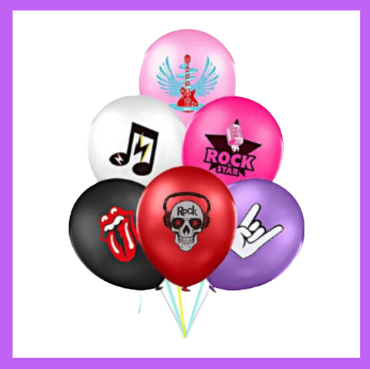 15-piece Rock and Roll Music Balloon Bouquet BQ91