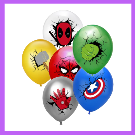 6 Pcs Set of Assorted Super Heros BQ67