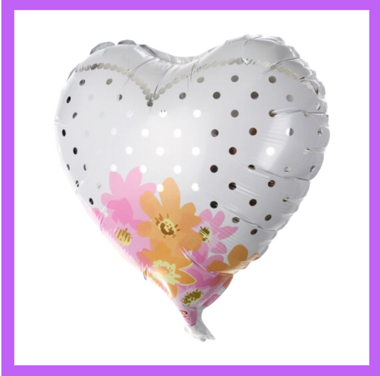 18" Heart Shape Bridal Dress Foil Balloon W05