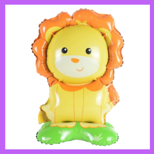 16x12 Inch Safari Lion Standing Foil Air Filled Balloon SB01