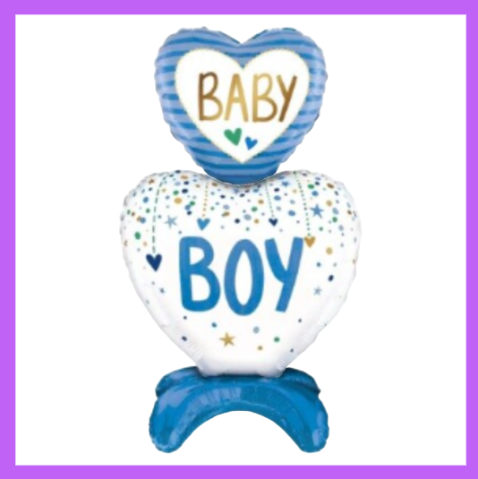 43-inch Baby Boy Foil Standing Balloon SB15