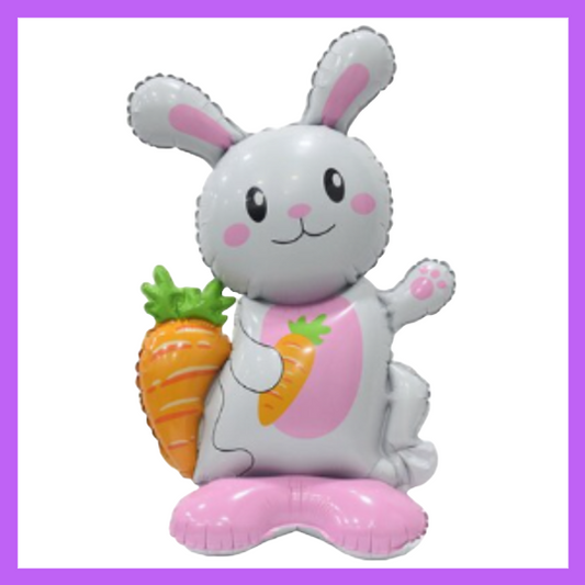 21x13 inch Cute Rabbit Foil Standin Balloon SB03