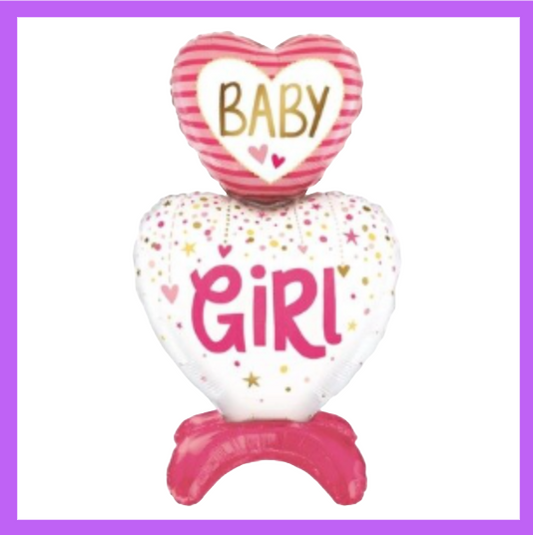 43-inch Baby Girl Foil Standing Balloon SB15