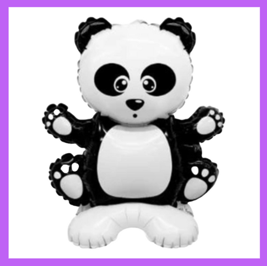 21x13 Cute Panda Bear Standing Foil Air Filled Balloon SB34