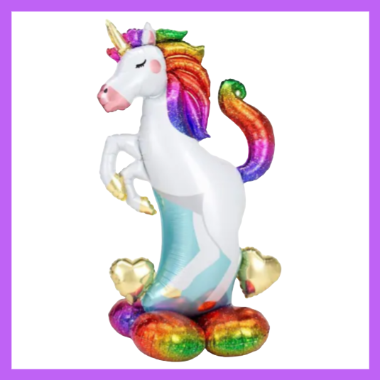 81-inch Large Unicorn Foil Column Standing Balloons SB44