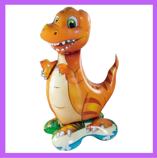 21x13 Cute T-Rex Dinosaur Standing Air Filled Balloon SB41