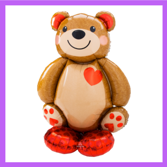 51-inch Love Teddy Bear Foil Standing Balloon SB22