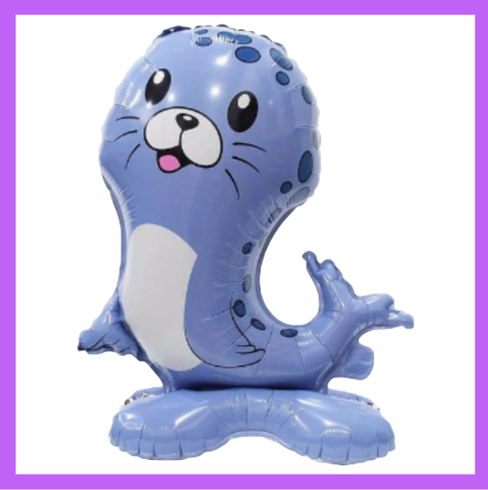 21x13 Cute Seal Standing Foil Air Filled Balloon SB39