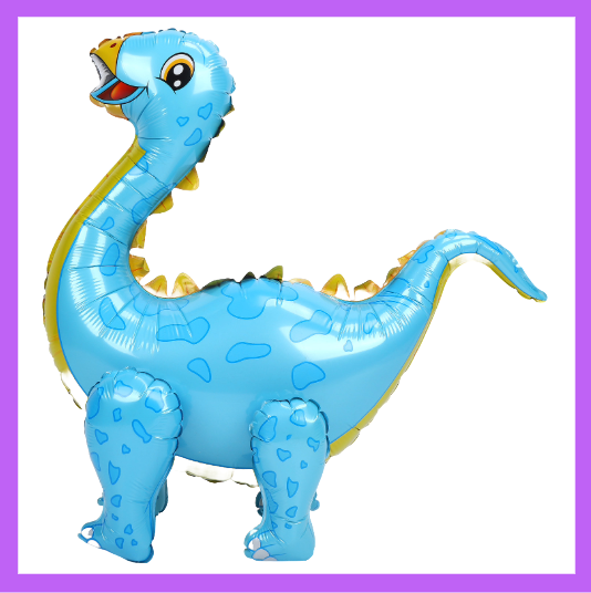 4D Blue Long Neck Dinosaur Balloon SC102