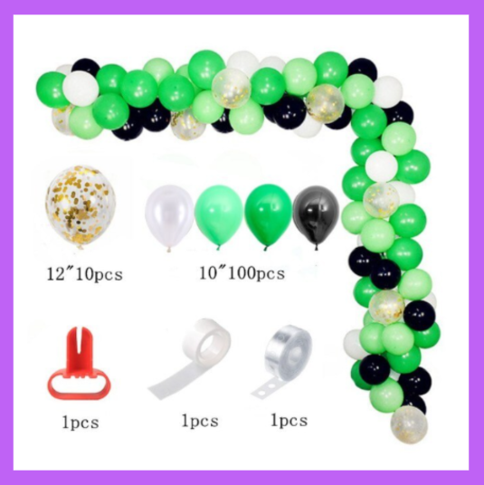 Green Themed Balloon Garland Arch Kit, DIY or Assembled BG05