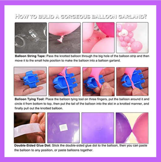 Elegant Royal Blue Themed Balloon Garland Arch Kit, DIY or Assembled BG03