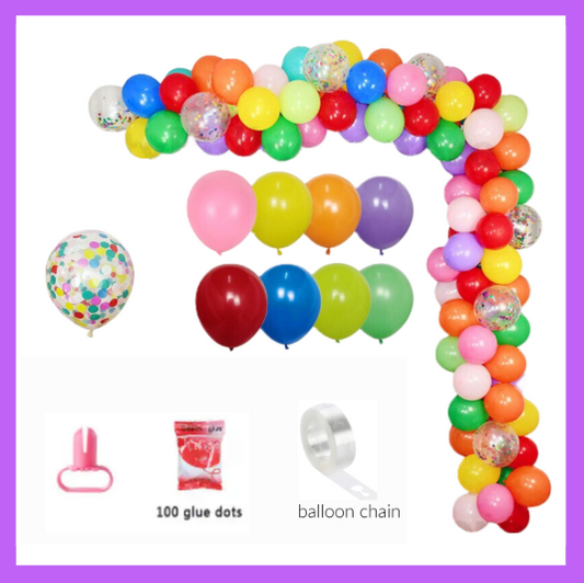 Multicolored Balloon Garland Arch Kit, DIY or Have Us Build It For You BG11