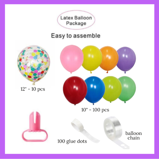 Multicolored Balloon Garland Arch Kit, DIY or Have Us Build It For You BG11