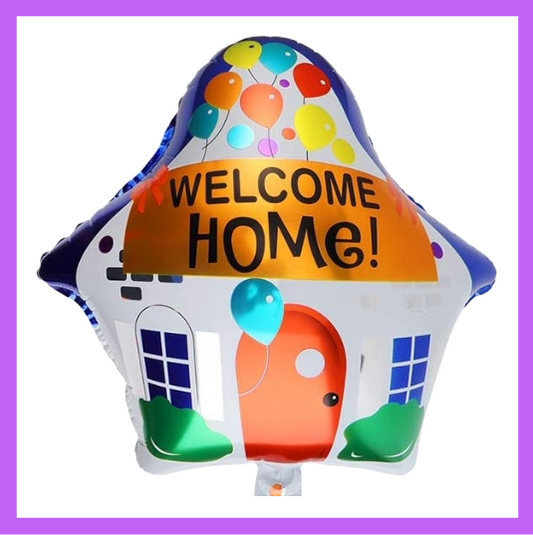 18x22 Inch House Shaped Welcome Home Foil Balloon WH02