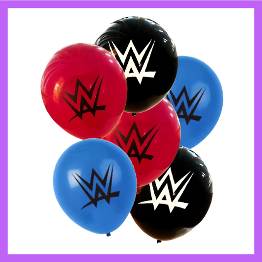 6 Pcs set of Pro wrestling Theme Balloon Bouquet BQ104