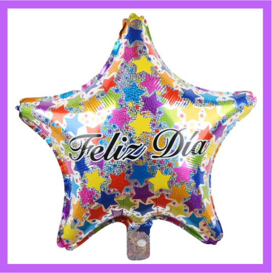 18" Round Feliz Dia Foil Balloon HB37